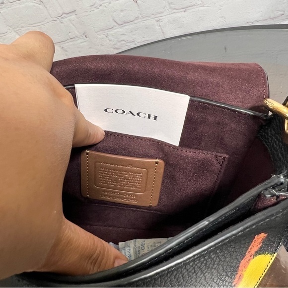 Coach X Jean-Michel Basquiat Kleo famous shoulder/cross body Bag 17 limited edit - Picture 13 of 16